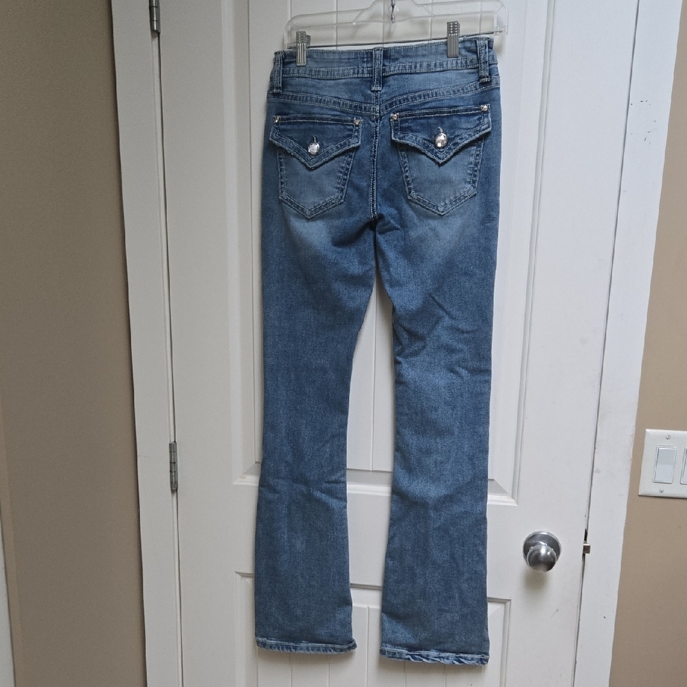 Refuge Denim Classic Light Blue Boot Cut Women's Jeans - Picture 9 of 11